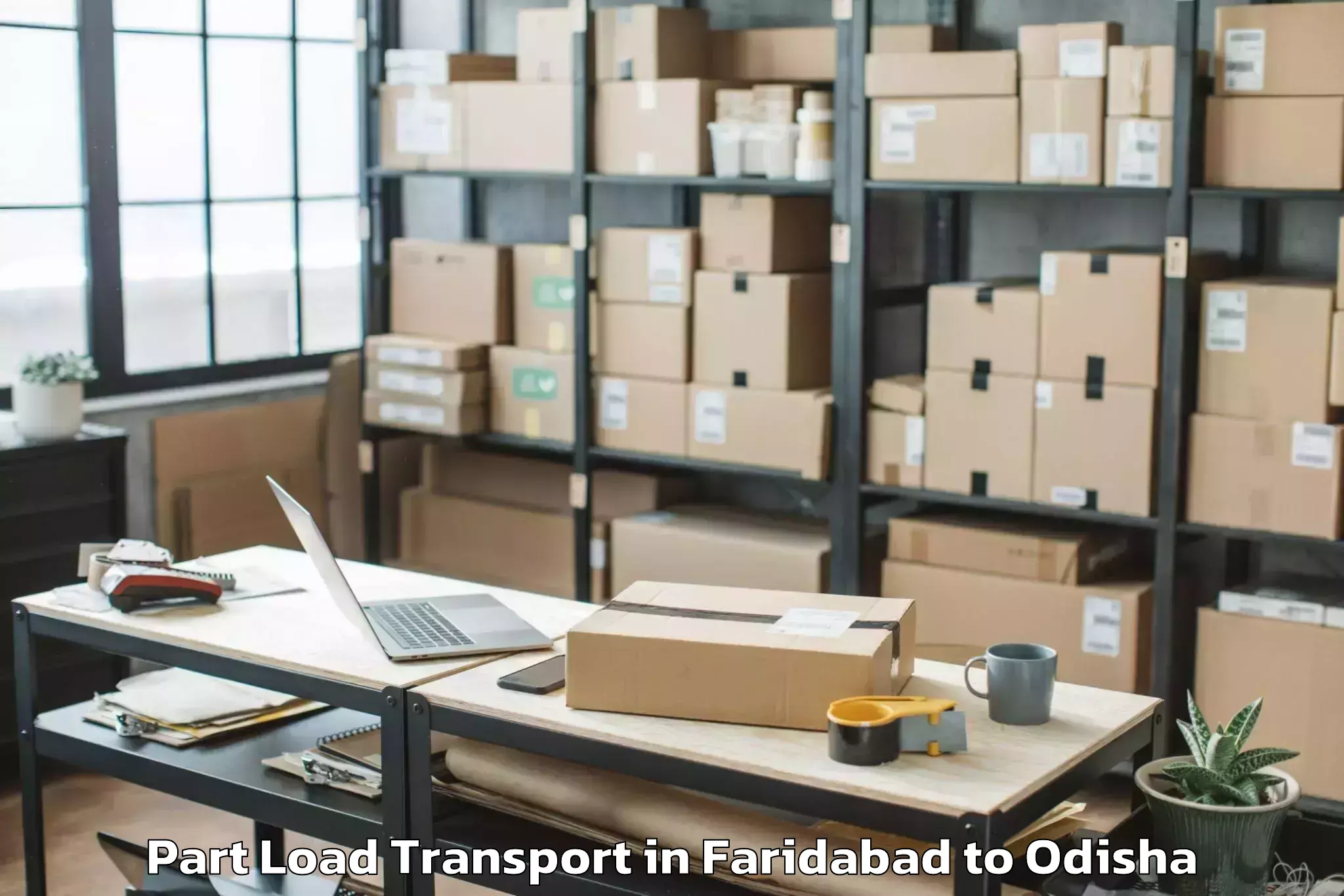 Faridabad to Ghuntagadia Part Load Transport Booking